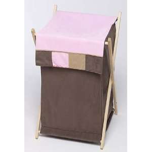  Soho Pink and Brown Kids Clothes Laundry Hamper Baby
