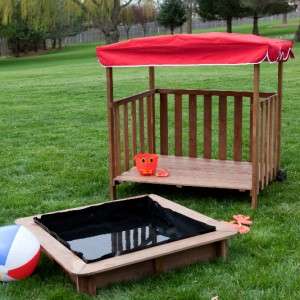 Classic Kids Playtime Pool and Sandbox Playhouse Set Outdoor Toys New 