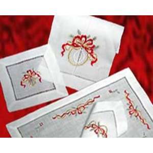  Golden Ribbons Christmas Placemat Set 