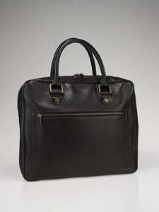 Louis Vuitton Coffee Utah Leather Huron Soft Briefcase Bag  