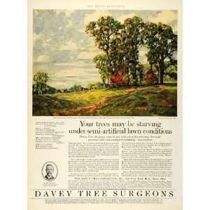  1927 Ad Davey Tree Surgeons Piping Rock Club Locust Long 