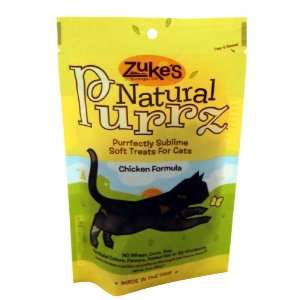  Natural Purrz Cat Treats, Chicken, 3 oz. This multi pack contains 4 