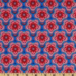   Winds Star Flower Macaw Blue Fabric By The Yard Arts, Crafts & Sewing