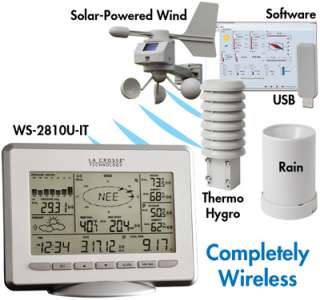   ws 2813u it weather pro center wind rain weather pc software included