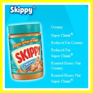 6x Skippy Peanut Butter 16.3 oz Jars * Pick your flavor *  