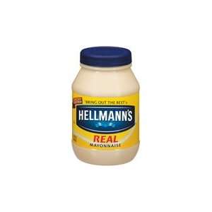 Hellmanns Real Mayonnaise, 15 Oz. (Pack of 12)  Grocery 