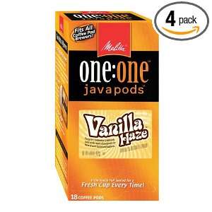 Melitta OneOne Java Pods, Vanilla Hazelnut Coffee, 18 Count Pods 