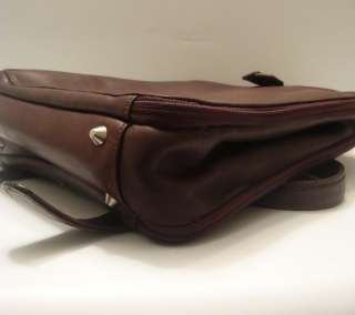 Tignanello Brown Leather Backpack Purse Shoulders Bag Hand Bag 
