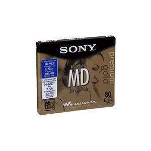  SONY Audio, MiniDisc, 80 min, Premium Gold , Recordable 