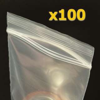 100 Small 3x 4 Plastic Ziplock Bags 2 MIL Ziploc  