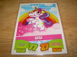 Topps Moshi Monsters MASH UP Card GIGI 77/27 ponies  
