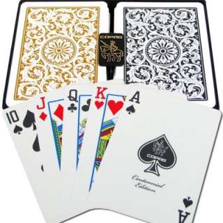 COPAG Plastic Playing Cards, Poker Standard, Black/Gold  