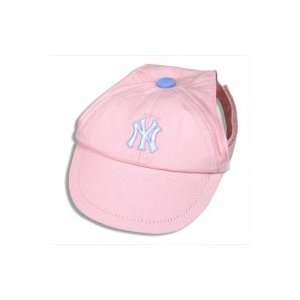  New York Yankees Dog Puppy Pet Pink Baseball Cap Hat   XS 