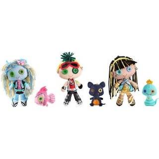 Monster High Plush Set Cleo Deuce and Lagoona