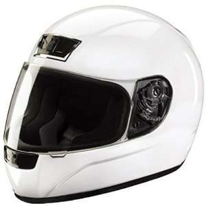   Solid Adult Street Motorcycle Helmet   White / X Large Automotive
