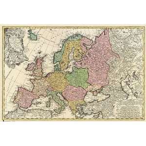   Posters Europe (Spanish)   Old Map   23.8x35.7 inches