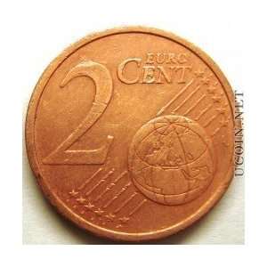  2002 J Euro 2 Cent Coin    Germany    Extra Fine 