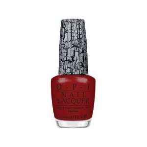 OPI Red Shatter NLE55 Crackle Nail Polish Beauty