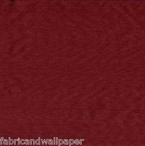 100% Silk Curtain Fabric Deep Red Wine Color  