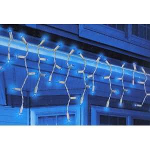   LED Icicle Christmas Lights White Wire #ES66 915 Patio, Lawn & Garden