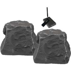   25 Wireless Outdoor Rock Speakers (slate)