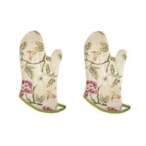  Now Designs Basic Oven Mitts, Hummingbird, Set of 2