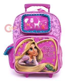   Princess Tangled Rapunzel LargeSchool Roller Backpack Lunch Bag Set