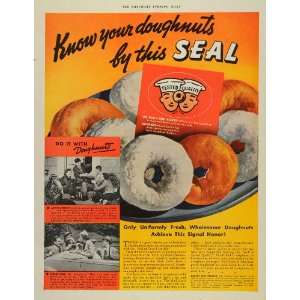  1937 Ad Doughnuts Donuts Pastry Baking Great Depression 