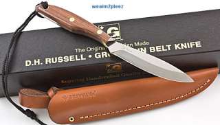 GROHMANN Trout & Bird Belt Knife   D.H. Russell Canada Rosewood 