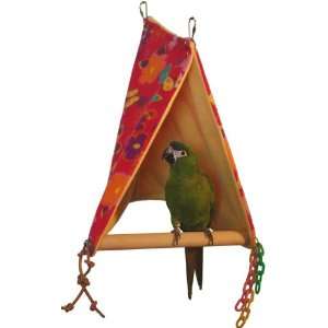   18 by 12 Inch Peekaboo Perch Tent Bird Toy, Large