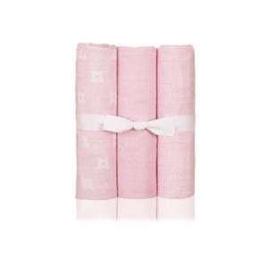  Peekaboo Pink Blankets   Set of Three Baby