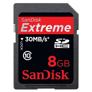 Sandisk 8GB Extreme SDHC Card Class 10(SDSDX3 008G A31)  
