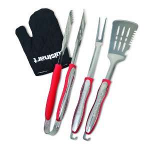    134 3 Piece Grilling Tool Set with Grill Glove Patio, Lawn & Garden