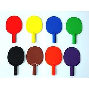 Everrich EVB 0056 Plastic Ping Pong Paddle  Set of 6 Colors  