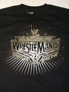 Wrestlemania 22 Short Sleeve WWE Youth Size T shirt  