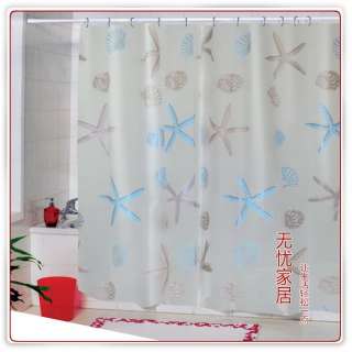 Lovely Sea Star Pattern EVA Shower Curtain W1505  