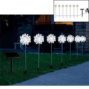  Snowflake Light Set, 7 Piece Hybrid Solar Lights 