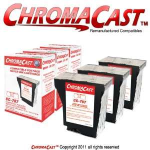  ChromaCast 797 Red Postage Meter Cartridge 3 Pack 