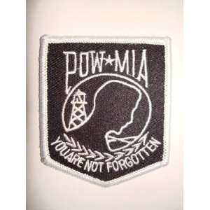  POW MIA Embroidered Patch 2 3/4 X 2 1/4 Arts, Crafts 