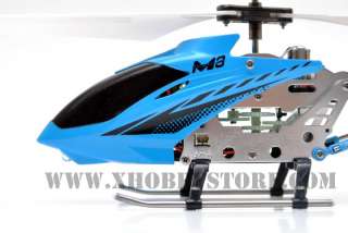 SkyTech M3 Infrared control Micro Metal RC helicopter with gyro Blue 