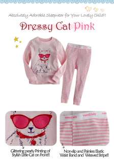 NEW Baby & Toddlers Sleepwear Pajama Dressy Cat Pink  