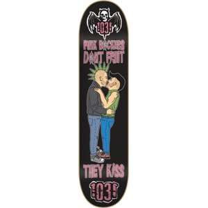  1031 Punk Kiss Skateboard Deck   8.25