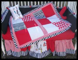 New custom baby Crib Bedding Set m/w Dr. SEUSS fabrics  