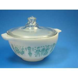 Vintage Pyrex Turquoise Butterprint Cindarella Mixing Bowl #441 (1 1 