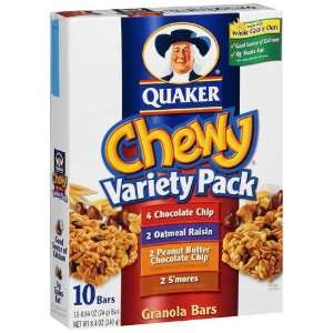 Quaker Chewy Granola Bars Variety Pack, 10 Count Box (Pack of 6 