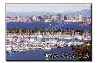 Skyline San Diego   California Souvenir Fridge Magnet 3  