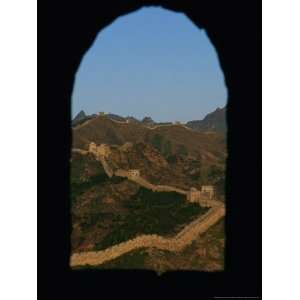 View of the Great Wall Through a Window National Geographic Collection 