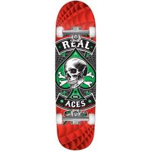  Real Aces Roller Complete Skateboard   8.85 w/Raw Trucks 