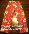 Holiday SLEEPWEAR Plush Sleep Pants ANGEL FROG 10 12 L items in The 