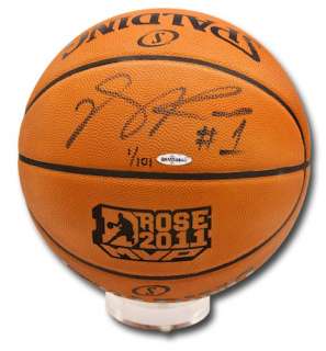 DERRICK ROSE Signed 2011 NBA MVP Basketball UDA LE 101  